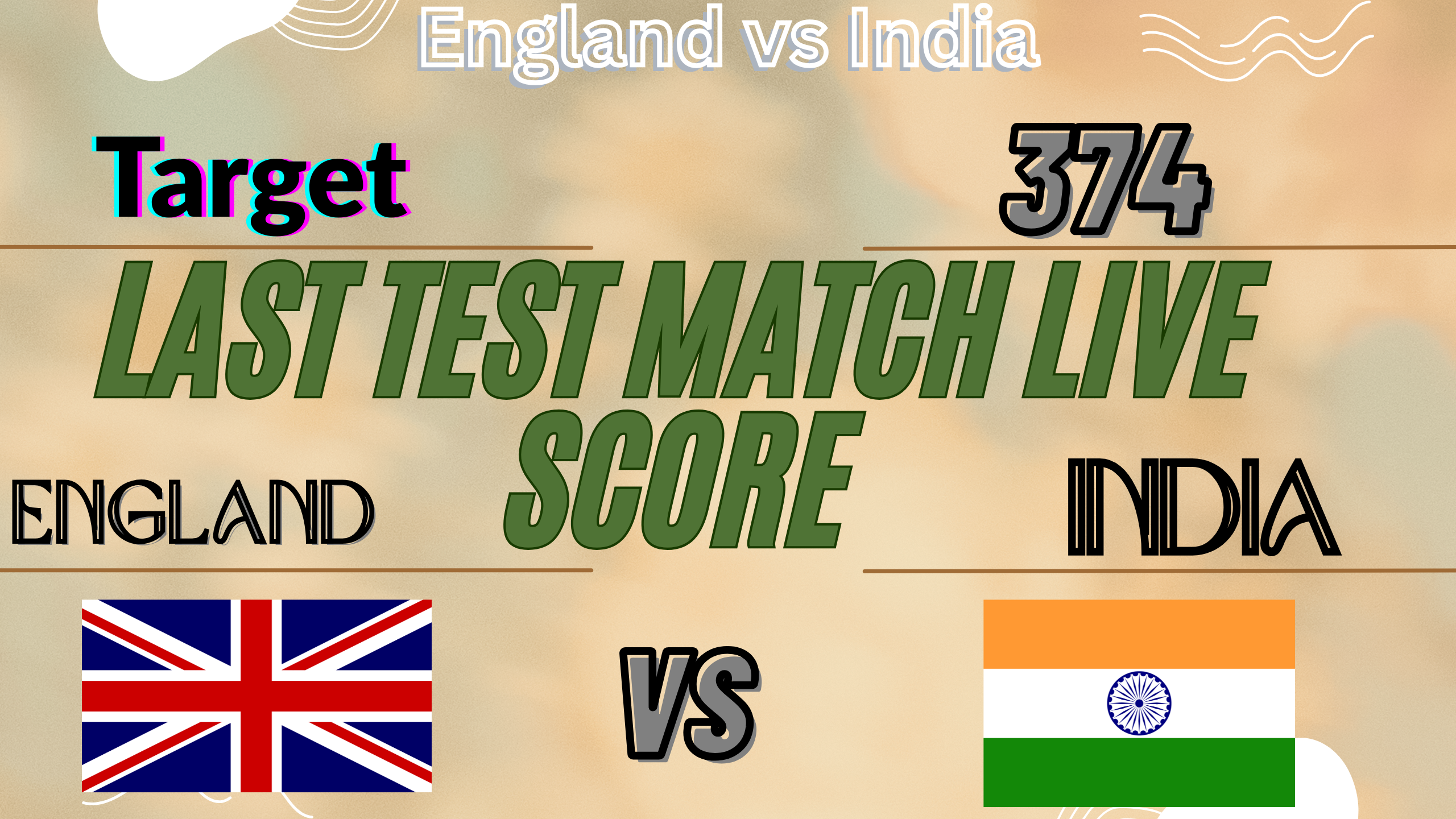 England vs Inda